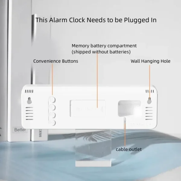kf-S5195b032001940e6a522928a95e76feck 9 Inch Large Digital Wall Clock USB Powered TEMP Humidity Week Auto Dimmer DST Table Clock 12/24H Electronic LED Alarm Clock