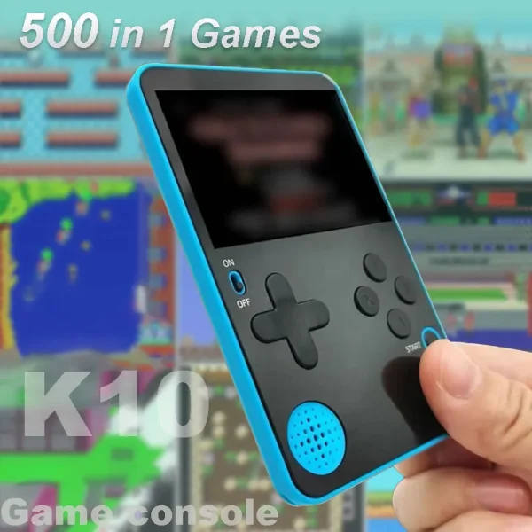 kf-S885093c0777648d6b5141ba4ef6a0660l Handheld Game Console 500 Classic Games LCD Portable Retro Video Mini Game Console Rechargeable Great Gift for Kids and Adults