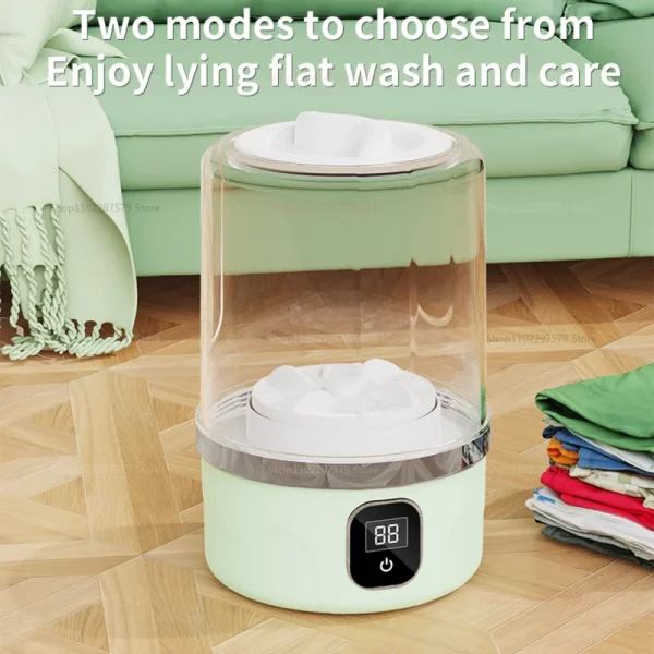 Portable Mini Washing Machine Small Laundry Washer Machine Clothes Cleaning Tool For Dormitories Travel Camping Hotel Apartment