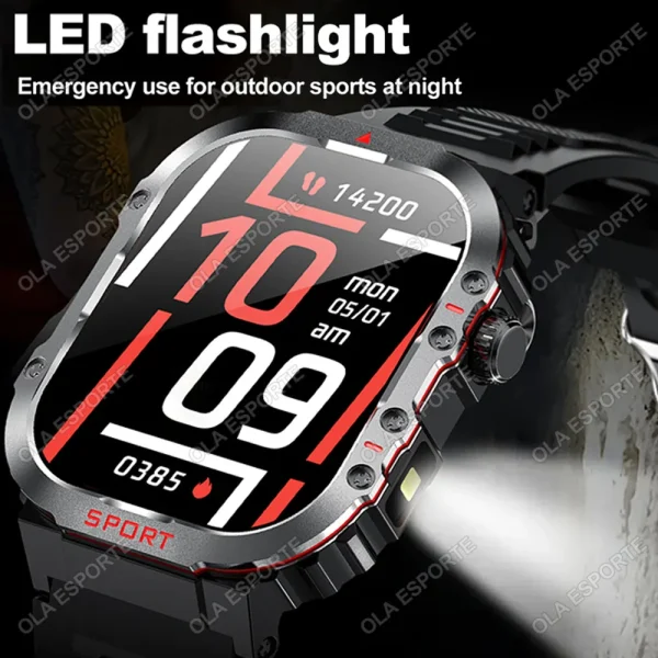 kf-Scbd863510043460fb46187581c5b4d6dR New in GPS Smart Watch For Men Wome Military Amoled Flashlight Waterproof Outdoor Sport Bluetooth Call Smartwatch Smart Band