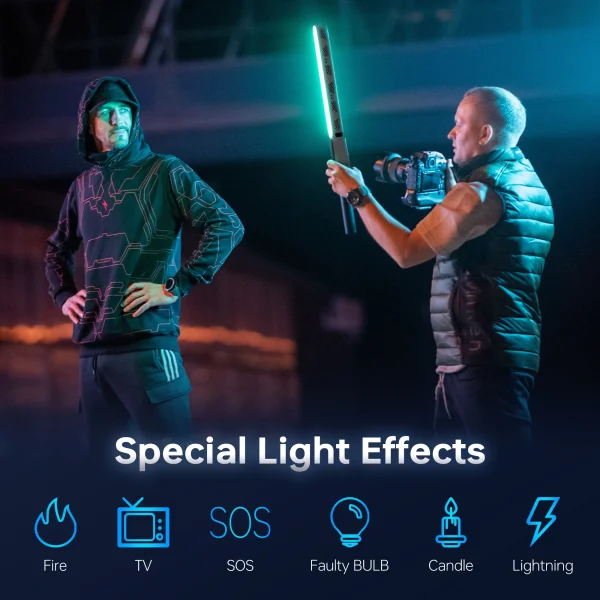 kf-Sf2cd985d6f5d46849e2297397b14591ep ZHIYUN Official CINEPEER CF100 100W RGB Handheld Stick Light LED Lights 2700K-6500K for Photo Video Streaming Photography Light