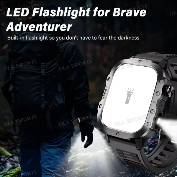 2025 New LED Men's Smartwatch Bluetooth Talking Smartwatch Multi Sport Mode Health Monitor Outdoor Sport Smart Watch For Android