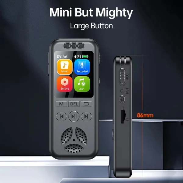 128/64/32/16/8GB Digital Voice Recorder SU7 Voice Activated Audio Recording Noise Reduction Playback MP3 Player 560hrs Recording