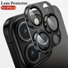 Metal Armor Camera Lens Protector For iPhone 16 Pro 17 13 11 12 14 15 Pro Max Tempered Glass For iPhone Mini Camera Protector