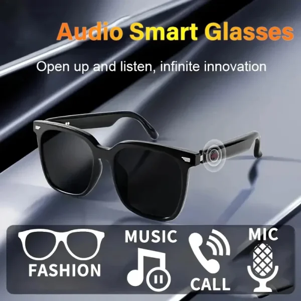 kf-S5b564d6901ec493e8a6bc72d9db2b310c Multifunctional Wireless Smart Glasses Call Video Music Player Headset Driving Glasses Sport Sunglasses For Men Women