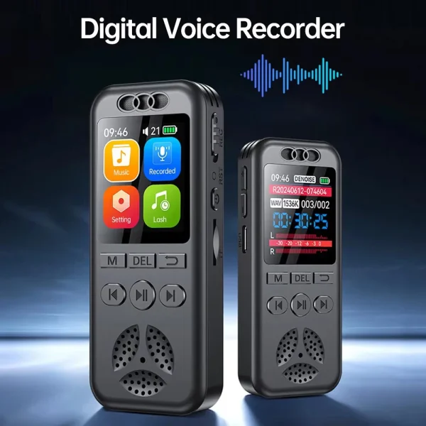 128/64/32/16/8GB Digital Voice Recorder SU7 Voice Activated Audio Recording Noise Reduction Playback MP3 Player 560hrs Recording