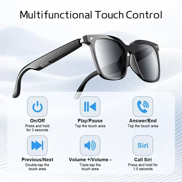 kf-Sb726f09cad0b4494b37e6a7e5908a1bbE Multifunctional Wireless Smart Glasses Call Video Music Player Headset Driving Glasses Sport Sunglasses For Men Women