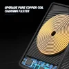 kf-Sc84dab583afd48e3a9f77c279e670cdaQ Car Wireless Charger for Iphone 16 15 15 Pro Max 14 13 12 X Samsung S24 S23 Wireless Car Charger Silicone Pad Stand Fast Charger